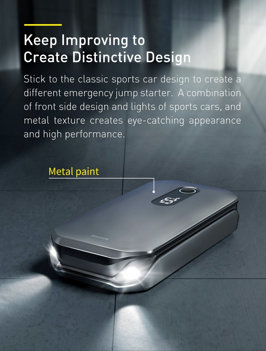 Baseus Super Energy Pro Car Jump Starter 12000mAh 16 Baseus Super Energy Pro Car Jump Starter 12000mAh 16