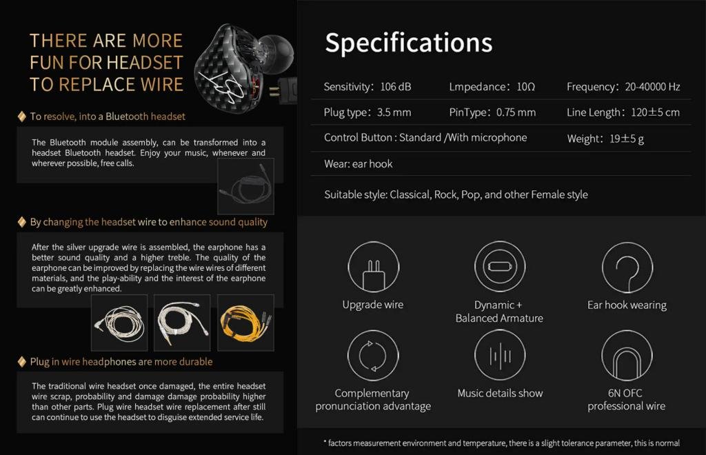 Kz Zst Hybrid Dual Driver In Ear Earphones (1)