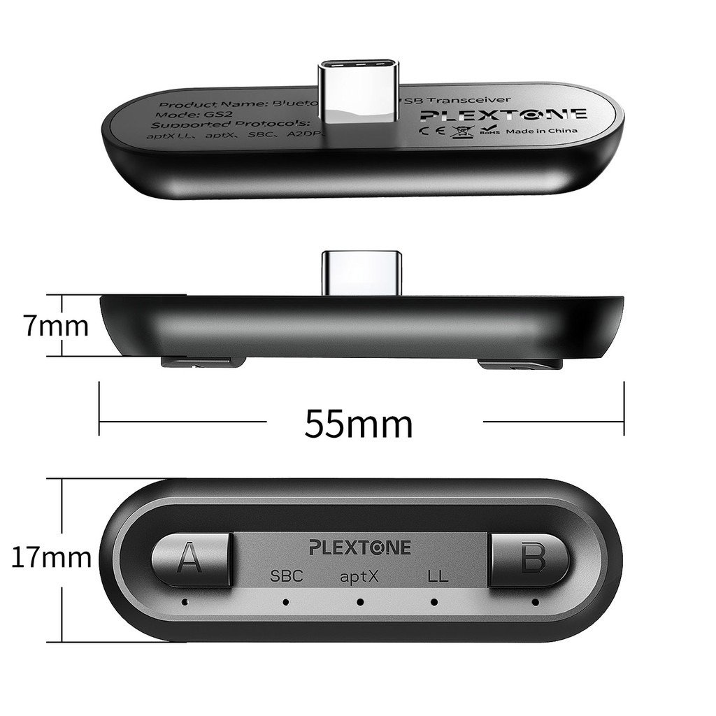 Original PLEXTONE GS2 Wireless Type-C USB Adapter Audio Transmitter Original PLEXTONE GS2 Wireless Type-C USB Adapter Audio Transmitter
