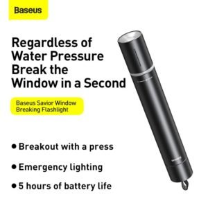 Home Baseus-Car-Safety-Hammer-Window-Breaking-Flashlight-Portable-Auto-Glass-Breaker-Emergency-Life-Saving-Tools-Car