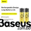 Original Baseus AA Rechargeable Li-ion Battery 1900mAh Built-in Micro USB Charging Port (2PCS)