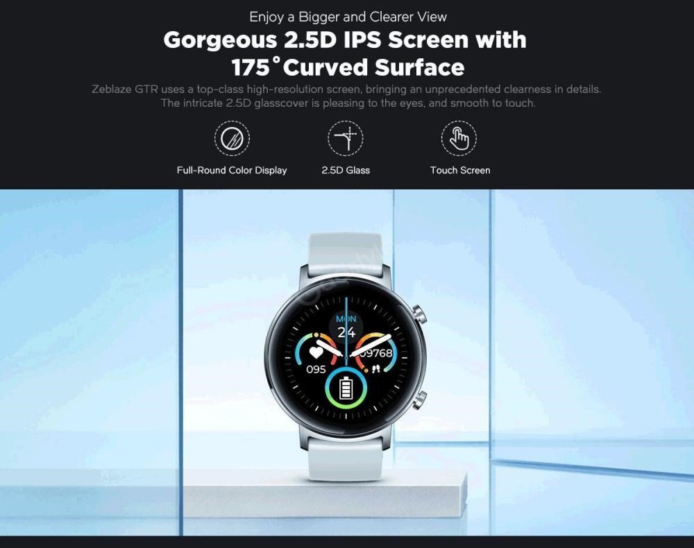 Zeblaze Gtr Curved Screen Smart Watch (5)