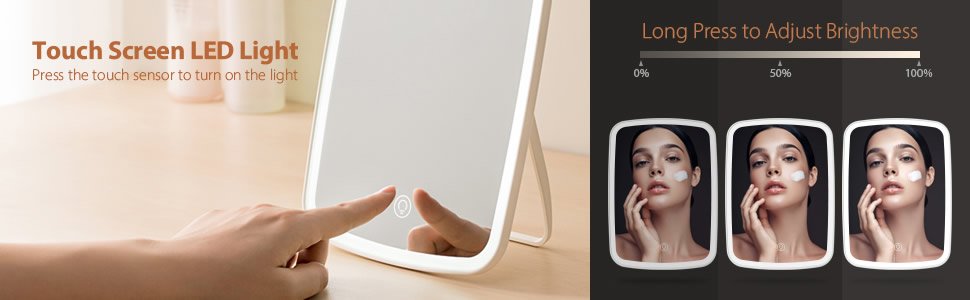 lighted makeup mirror