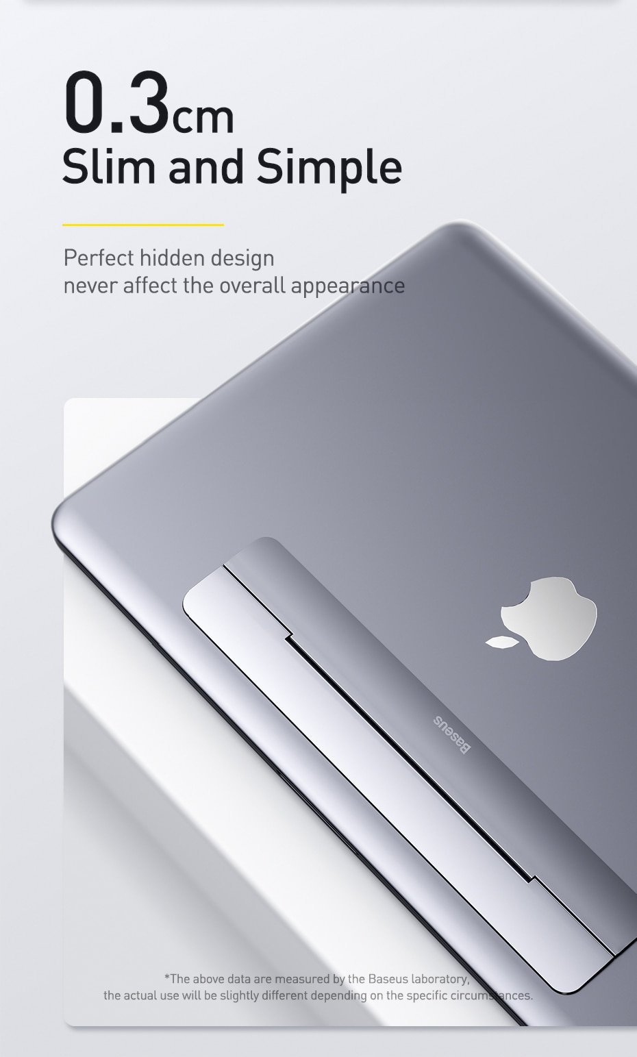 Baseus Papery Thin Aluminium Notebook Holder Foldable Laptop Stand 4 Baseus Papery Thin Aluminium Notebook Holder Foldable Laptop Stand 4