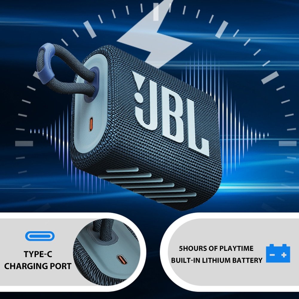 Original JBL GO 3 Portable Waterproof Speaker Original JBL GO 3 Portable Waterproof Speaker