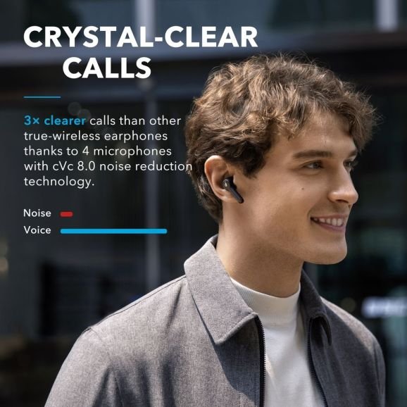 Original Anker Soundcore Liberty Air 2 TWS True Wireless Earbuds Soundcore Liberty Air 2 (Black)