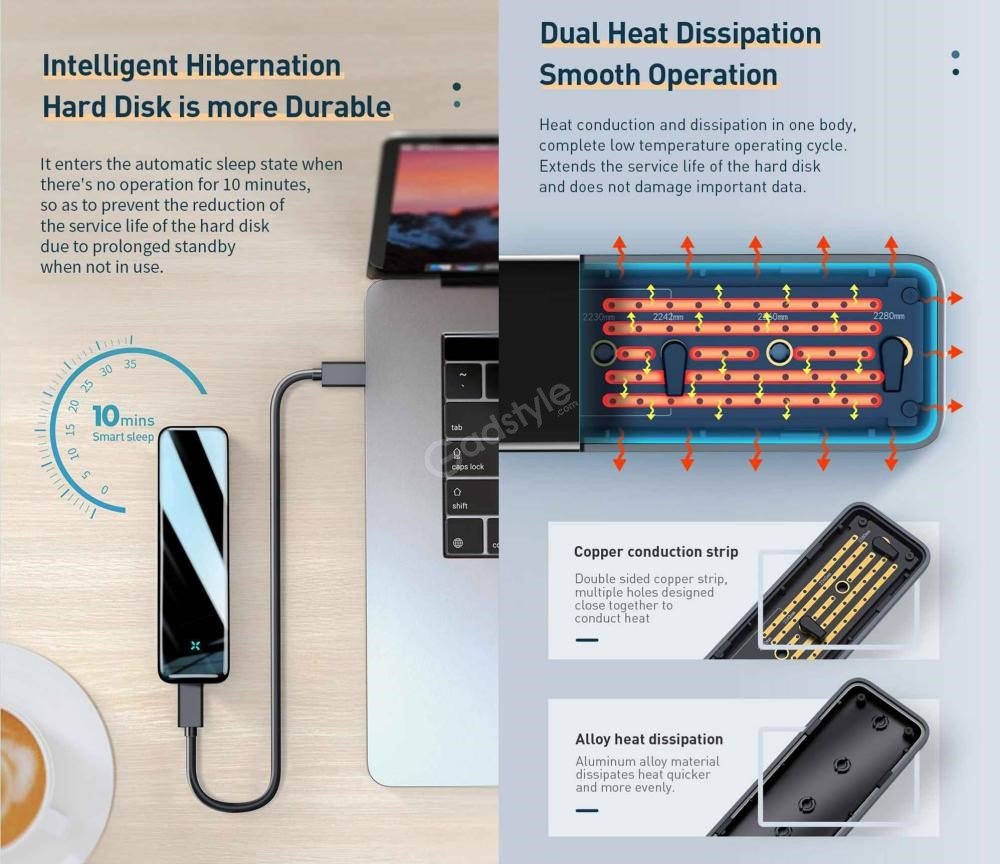 Baseus Full Speed Series Ssd Enclosure Ssd Hard Disk Box (2)