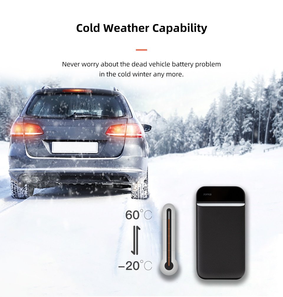 Original Xiaomi 70mai 11100mAh Car Jump Starter Emergency Battery Booster Car Powerbank Portable Jump Starter Original Xiaomi 70mai 11100mAh Car Jump Starter Emergency Battery Booster Car Powerbank Portable Jump Starter