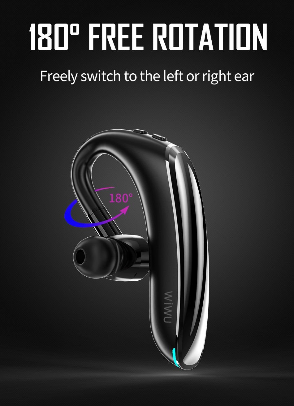 Wiwu Solo Max Bluetooth 5 0 Single Ear Bluetooth Earphone (3)