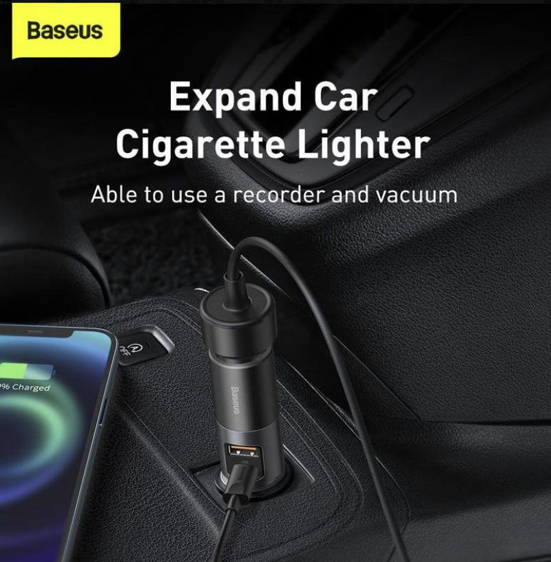 Baseus Share Together Quick Charge Car Charger With Cigarette Lighter Uc 120w (5)