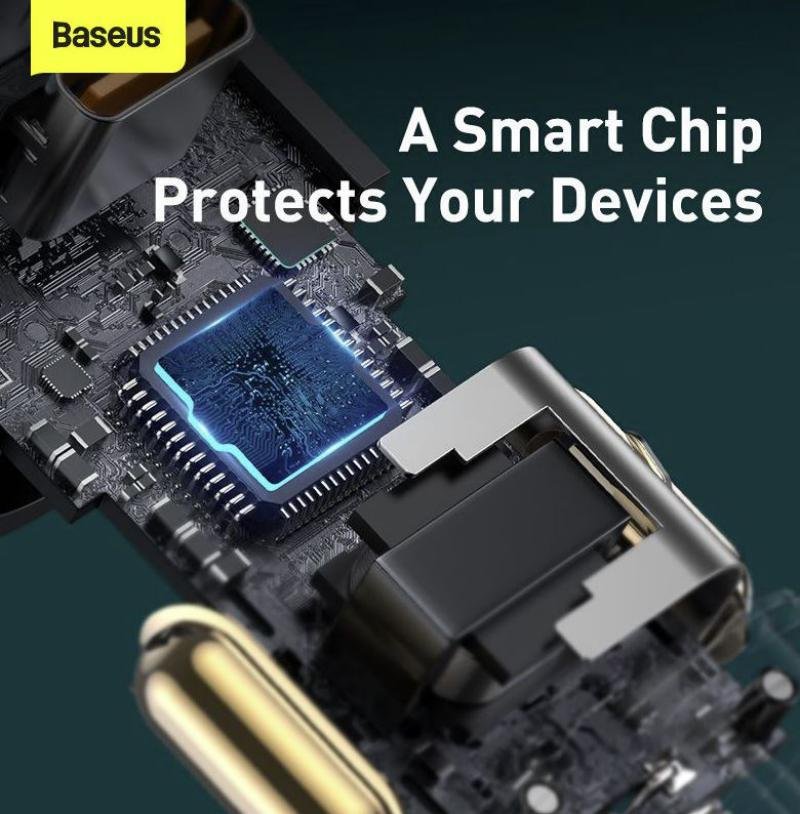 Baseus Share Together Quick Charge Car Charger With Cigarette Lighter Uc 120w (2)