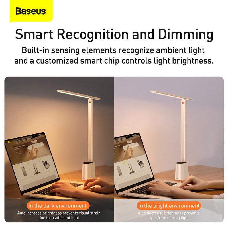 Original BASEUS Smart Eye Series Rechargeable Folding Reading Desk Lamp (Smart Light) Original BASEUS Smart Eye Series Rechargeable Folding Reading Desk Lamp (Smart Light)