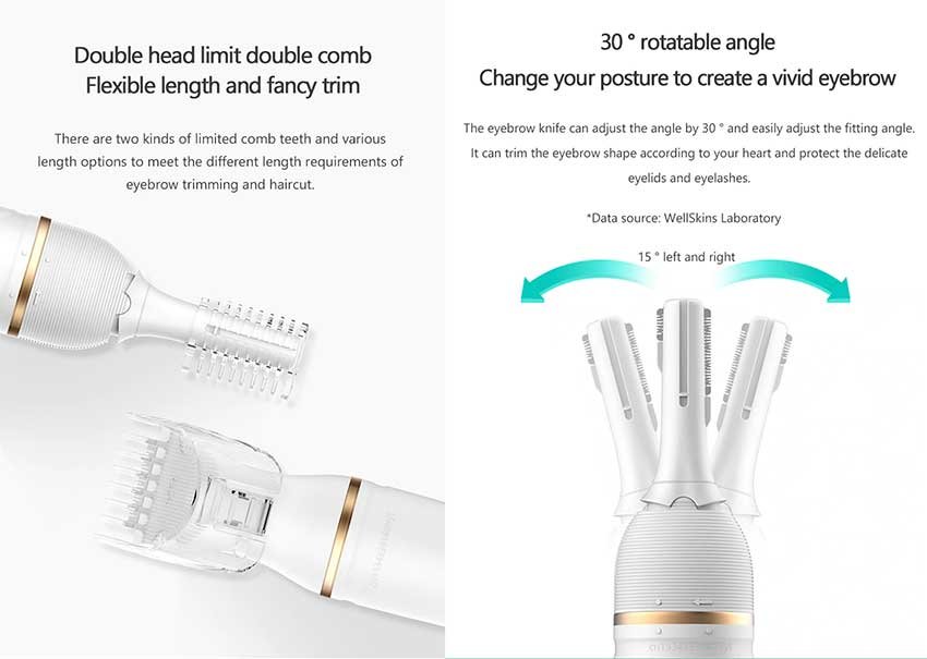 Original XIAOMI WELLSKINS ELECTRIC MULTIFUNCTION PERSONAL BEAUTY TRIMMER SHAVER Xiaomi-WellSkins-Electric-Multifunction-