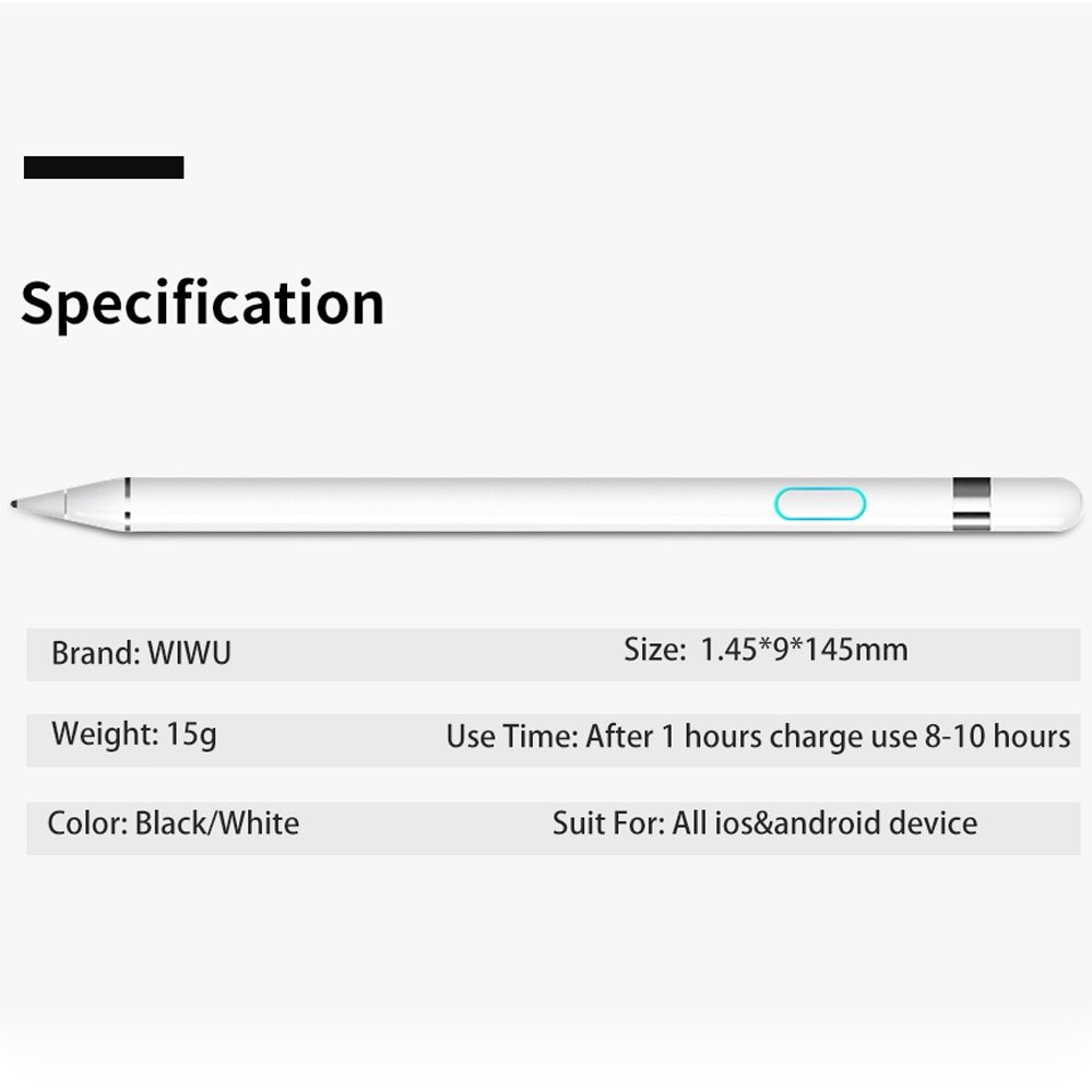 WIWU Picasso Active Stylus P339 Universal Capacitive Touch Screen Stylus Pen for iOS & Android 9 WIWU Picasso Active Stylus P339 Universal Capacitive Touch Screen Stylus Pen for iOS & Android 9