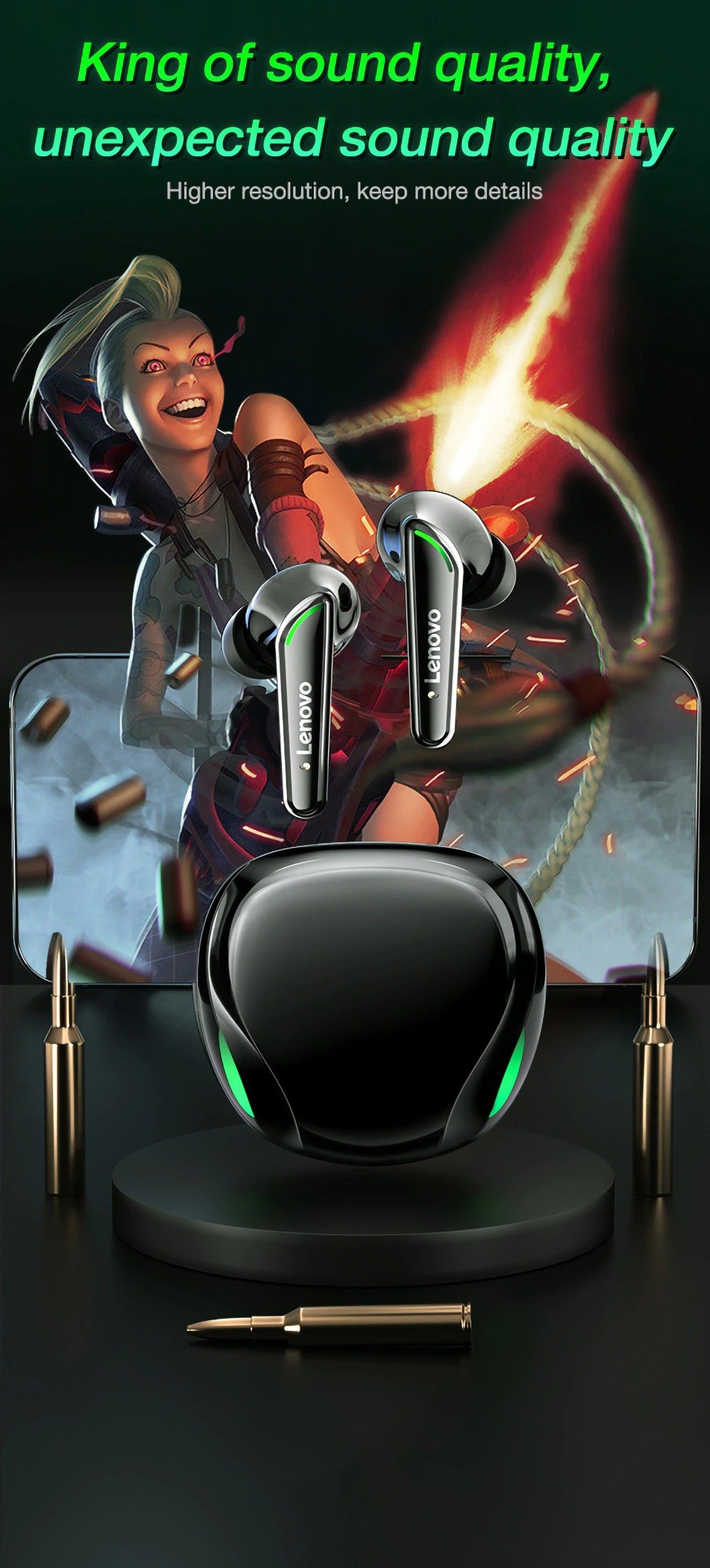 Lenovo XT92 Gaming Earphones 65ms Low Latency 2 H16bac192d67440369888fe5621210831o