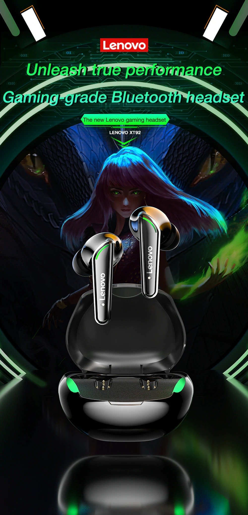 Lenovo XT92 Gaming Earphones 65ms Low Latency 3 H42f839260d774e29a16d60de36521e09h