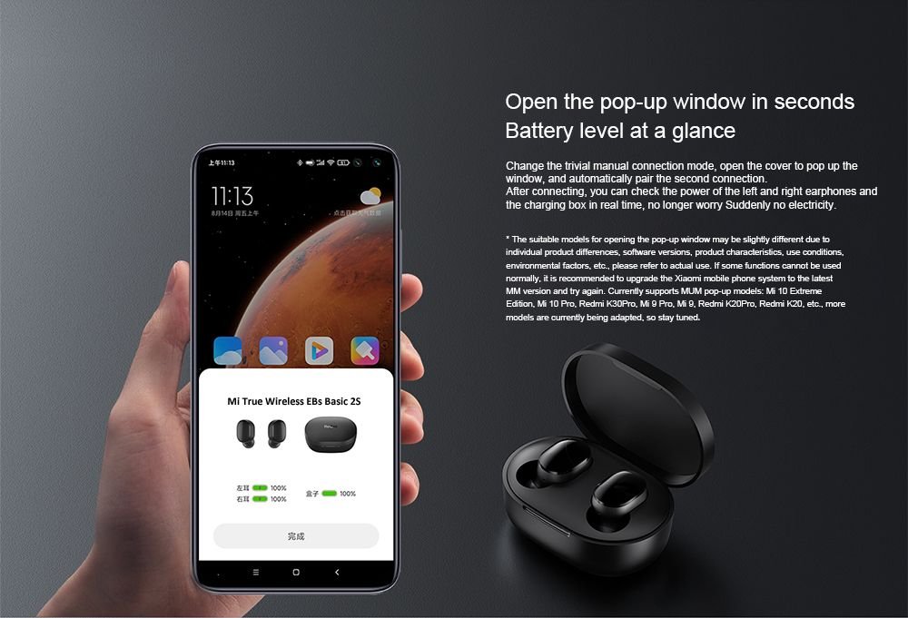 Original Xiaomi mi true wireless durable earbuds basic 2s Bluetooth 5.0 touch control TWS earphone gaming mode USB C headphone Xiaomi Mi True Wireless Earbuds Basic 2s (3)