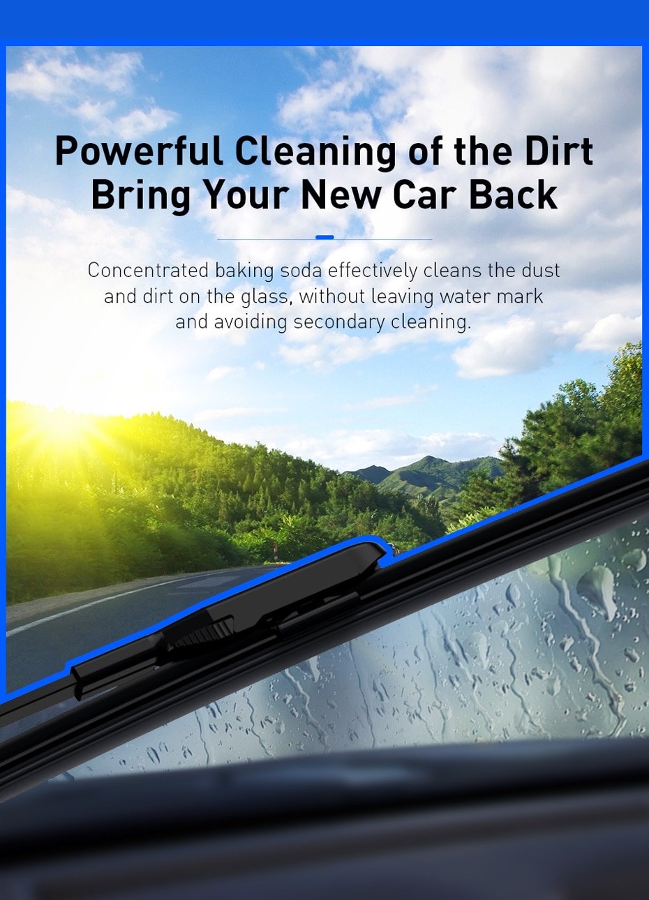 Original Baseus 12PCS Car Windshield Glass Solid Cleaner Solid Wiper Washer Auto Window Cleaning Fine Seminoma Wiper Car Accessories Window Cleaning Solid Wiper