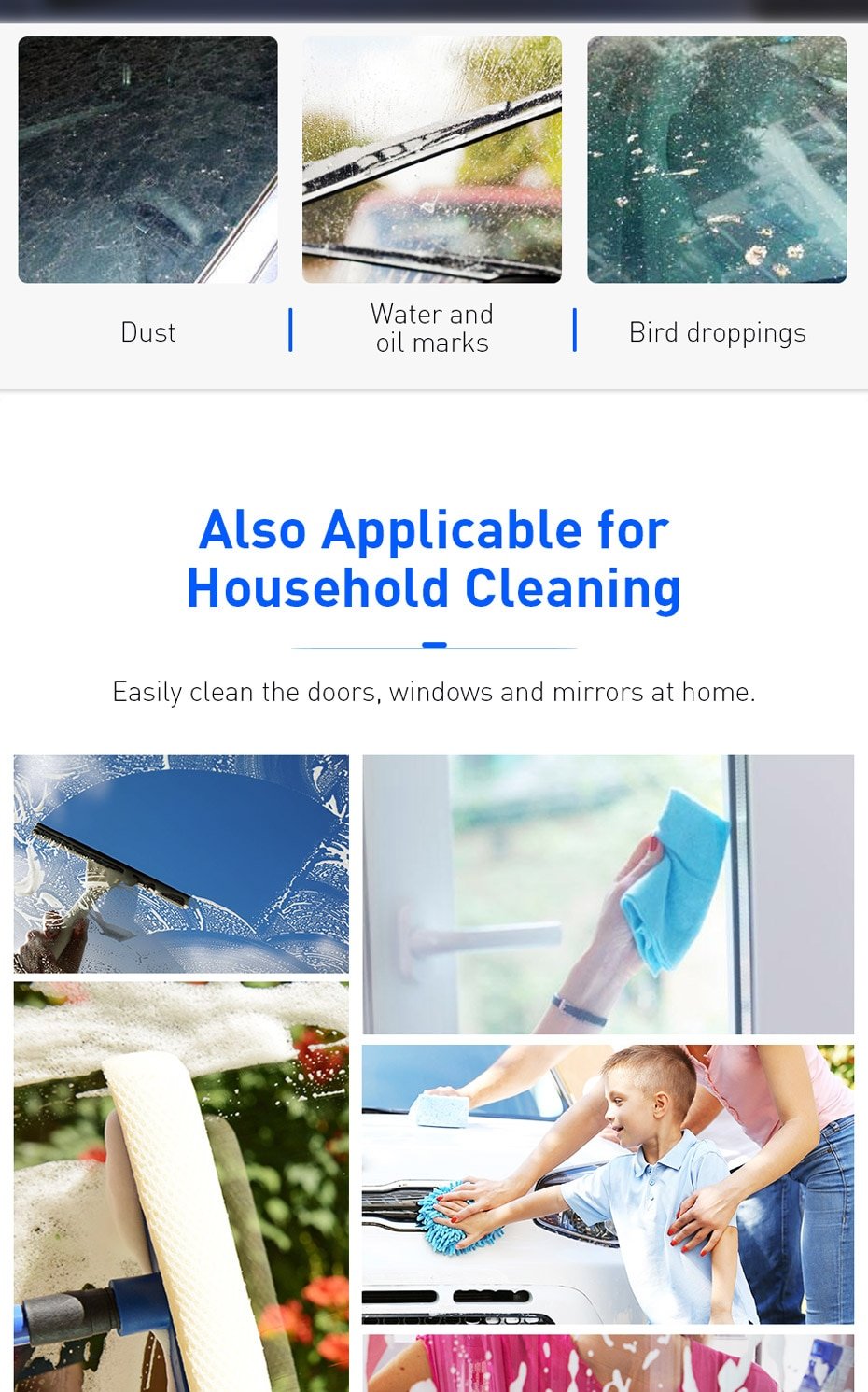 Original Baseus 12PCS Car Windshield Glass Solid Cleaner Solid Wiper Washer Auto Window Cleaning Fine Seminoma Wiper Car Accessories Original Baseus 12PCS Car Windshield Glass Solid Cleaner Solid Wiper Washer Auto Window Cleaning Fine Seminoma Wiper Car Accessories