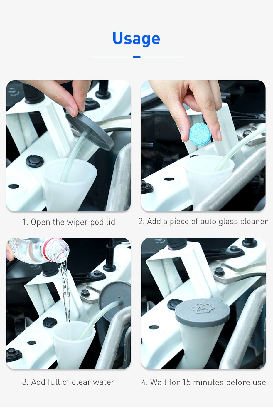 Original Baseus 12PCS Car Windshield Glass Solid Cleaner Solid Wiper Washer Auto Window Cleaning Fine Seminoma Wiper Car Accessories Original Baseus 12PCS Car Windshield Glass Solid Cleaner Solid Wiper Washer Auto Window Cleaning Fine Seminoma Wiper Car Accessories