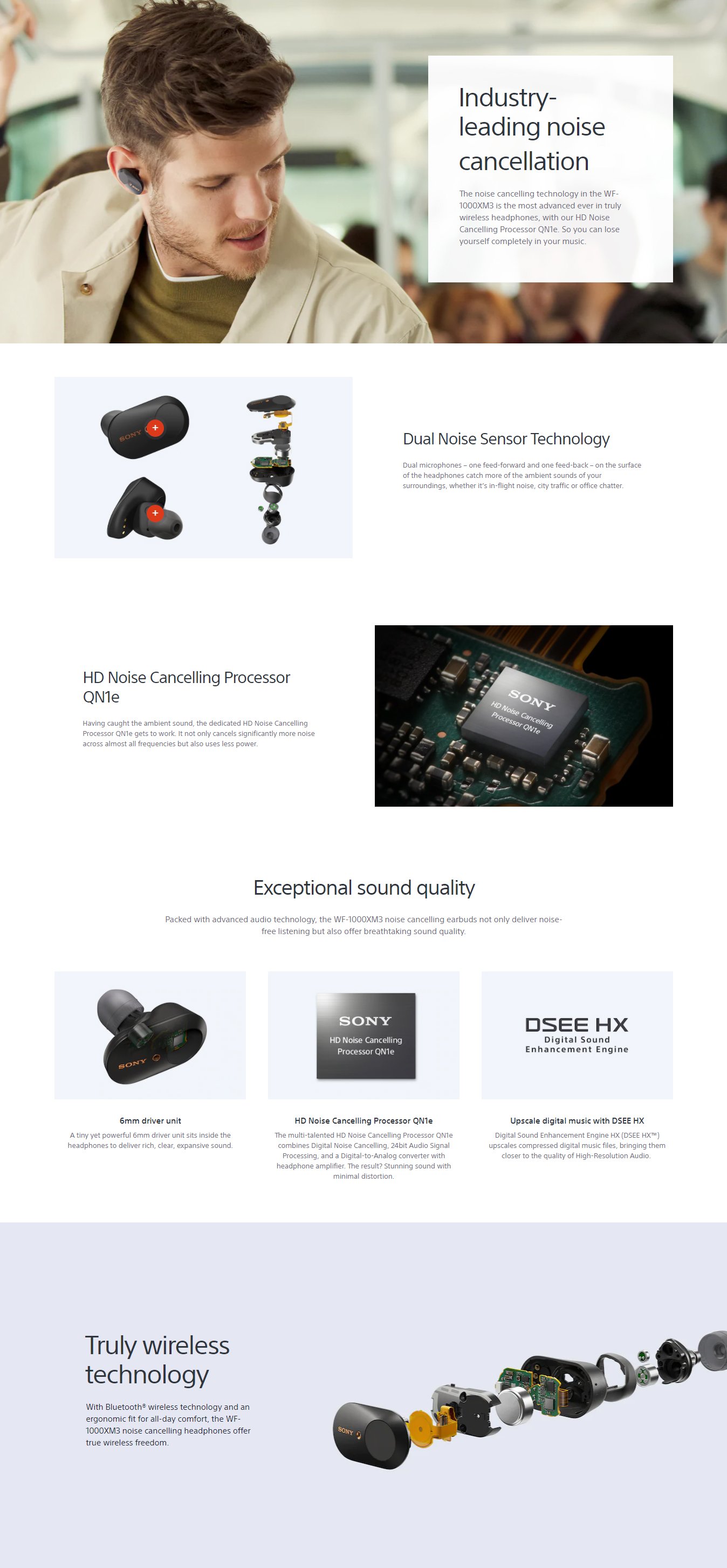 Original Sony_ WF-1000XM3 Wireless Noise Cancelling Headphones wf1000xm3 - TWS Original Sony_ WF-1000XM3 Wireless Noise Cancelling Headphones wf1000xm3 - TWS