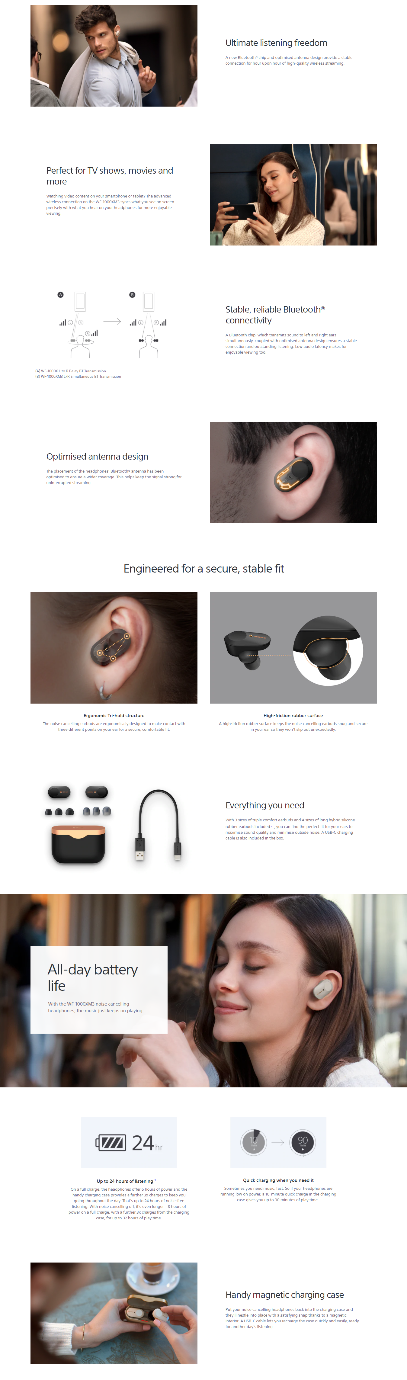 Original Sony_ WF-1000XM3 Wireless Noise Cancelling Headphones wf1000xm3 - TWS Original Sony_ WF-1000XM3 Wireless Noise Cancelling Headphones wf1000xm3 - TWS