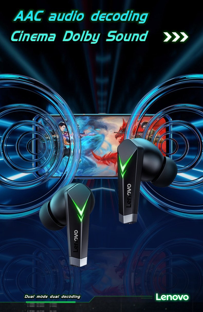 Original Lenovo LP6 TWS Earphone Wireless Bluetooth V5.0 Sport Headphones Gaming Headse:No-Delay, in-Ear Sports, Universal Apple Android Original Lenovo LP6 TWS Earphone Wireless Bluetooth V5.0 Sport Headphones Gaming Headse:No-Delay, in-Ear Sports, Universal Apple Android