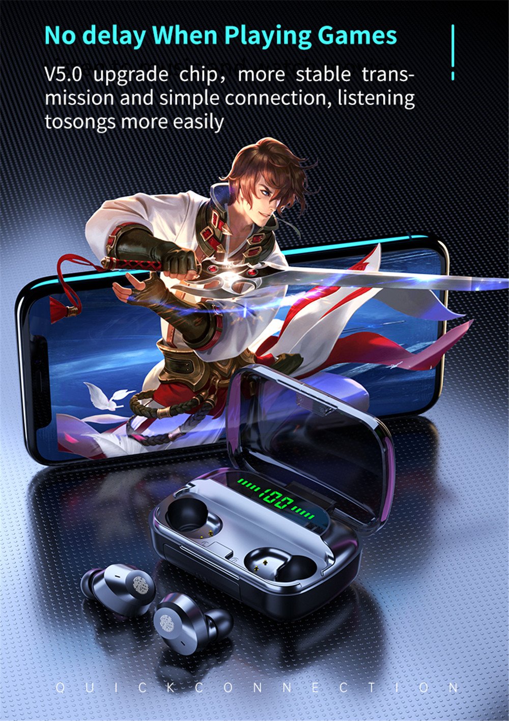 Original New Style M5 TWS Bluetooth Earbuds Touch Noise Reduction Earsets Binaural Call Wireless Headphones for IOS/Android Original New Style M5 TWS Bluetooth Earbuds Touch Noise Reduction Earsets Binaural Call Wireless Headphones for IOS/Android