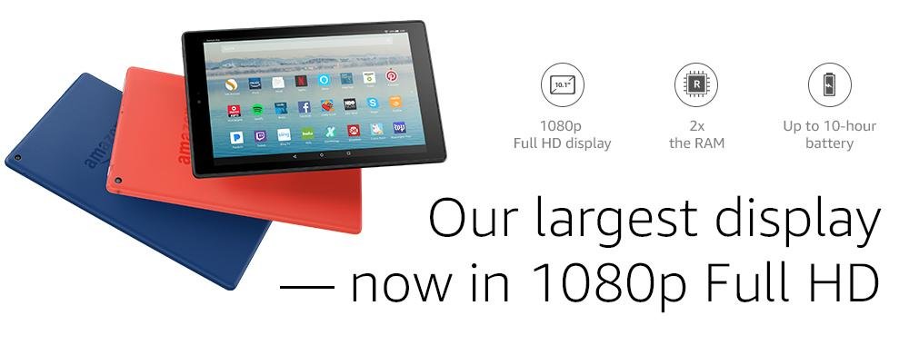 Original Fire HD 10 Tablet with Alexa Hands-Free - 10.1 Full HD Display - 32 GB - Black Original Fire HD 10 Tablet with Alexa Hands-Free - 10.1 Full HD Display - 32 GB - Black