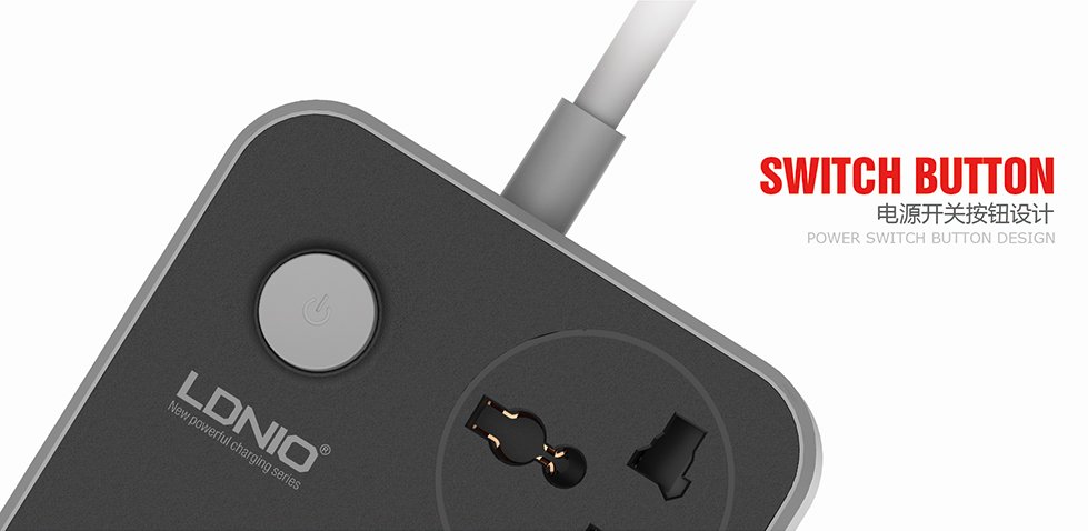 LDNIO 6 USB 3 Socket Power Strip SC3604 LDNIO 6 USB 3 Socket Power Strip SC3604