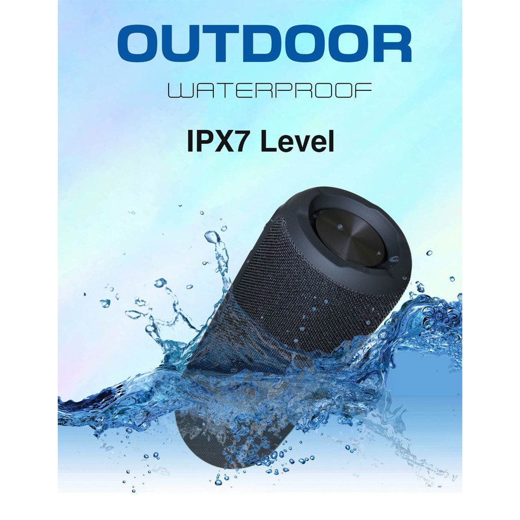 Original Awei Y669 Outdoor TWS Waterproof Portable Bluetooth Wireless IPX7 Speaker