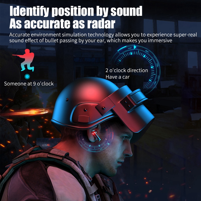 Original M28 TWS Gaming Headset Bluetooth 5.1 45Ms Low Latency Wireless Earphone with Stereo Bluetooth Headphones Gamer Earbuds