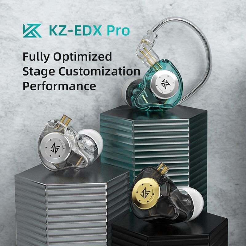 Original KZ EDX Pro Hi-Fi Bass Dual Magnetic Dynamic Earbuds with Mic Original KZ EDX Pro Hi-Fi Bass Dual Magnetic Dynamic Earbuds with Mic
