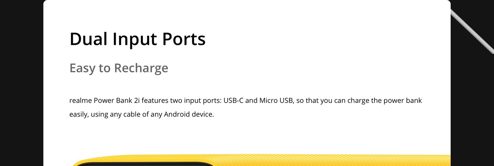 Original Realme 10000mAh Power Bank 2i Original Realme 10000mAh Power Bank 2i