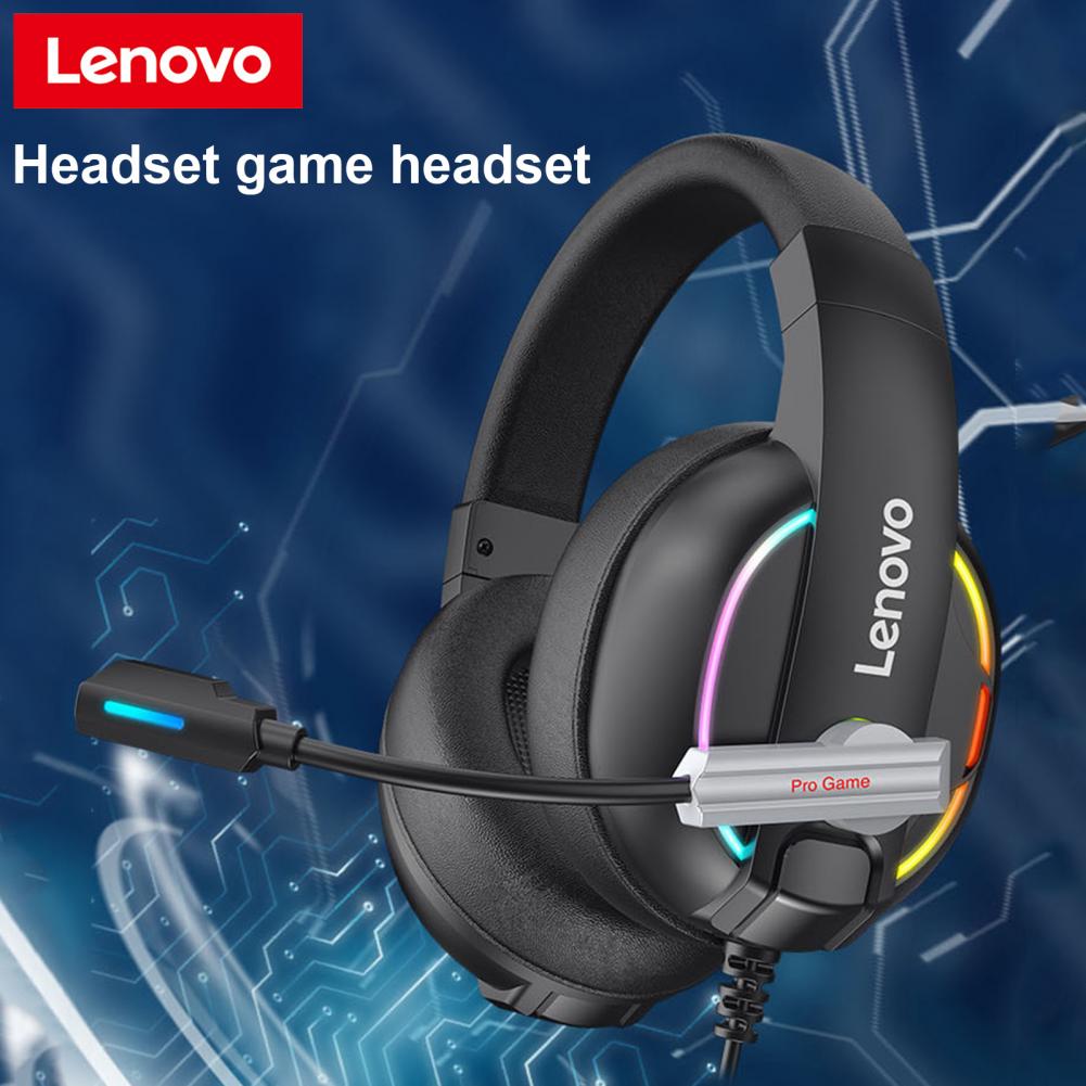 Original Lenovo HU75 50mm Driver RGB Wired Gaming Headset
