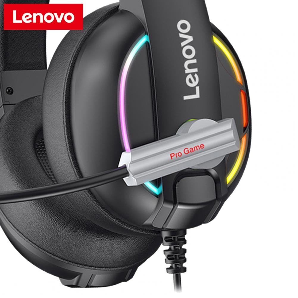 Original Lenovo HU75 50mm Driver RGB Wired Gaming Headset