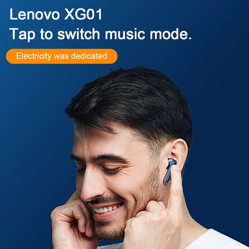 Original Lenovo XG01 TWS bluetooth 5.0 Earphones Gaming Earbuds Dual Mode Touch Control HiFi Sound Built-in Mic Earbuds with Charging Case Original Lenovo XG01 TWS bluetooth 5.0 Earphones Gaming Earbuds Dual Mode Touch Control HiFi Sound Built-in Mic Earbuds with Charging Case