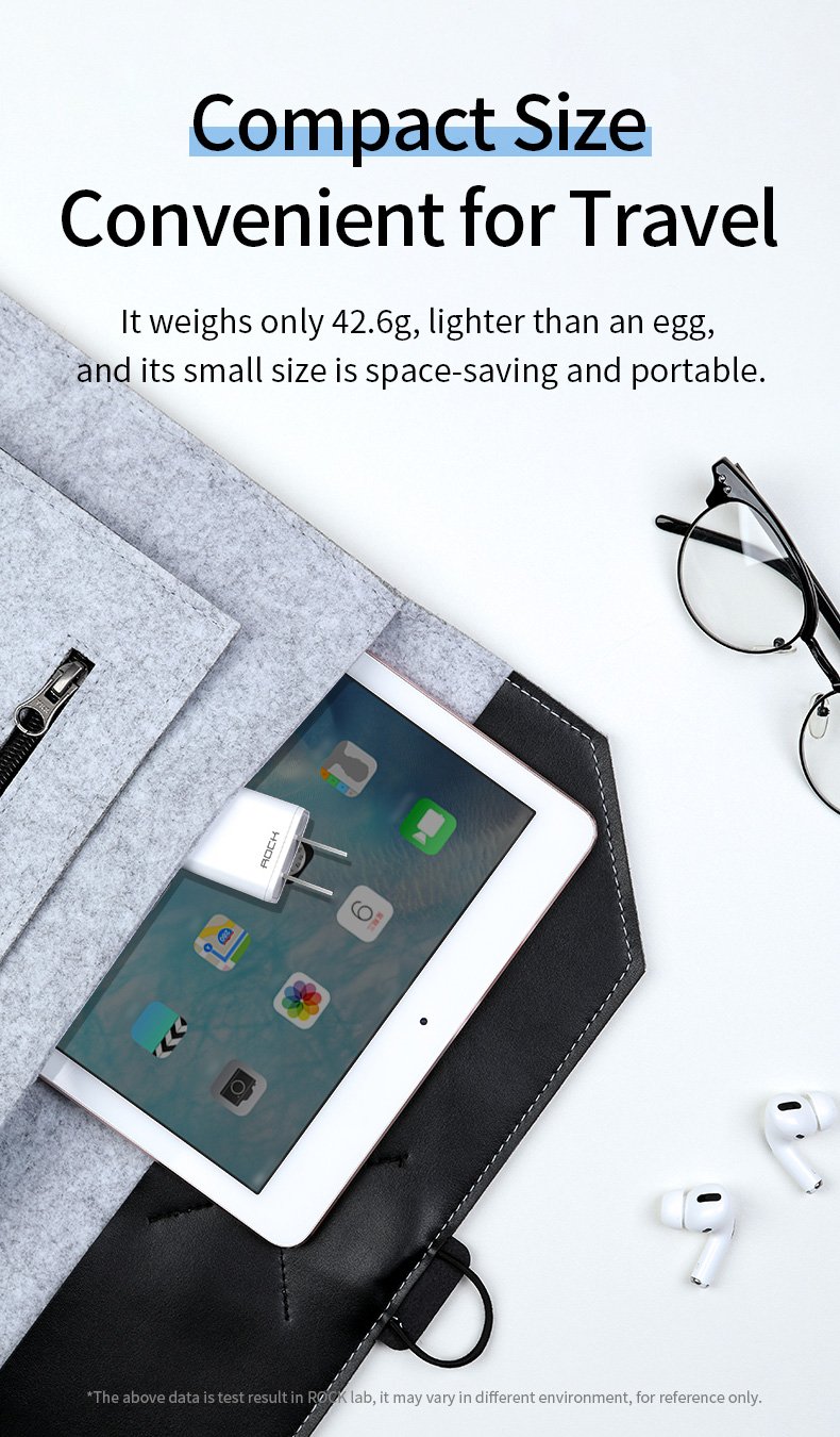 Rock T23 Double Port Travel Charger with Lighting Cable 5 Rock T23 Double Port Travel Charger with Lighting Cable 5