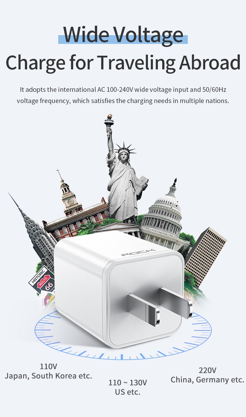 Rock T23 Double Port Travel Charger with Lighting Cable 10 Rock T23 Double Port Travel Charger with Lighting Cable 10