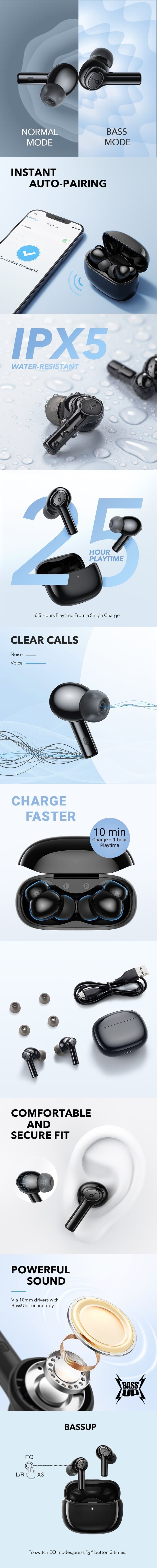 Original Anker Soundcore R100 TWS True Wireless Stereo Earphones Original Anker Soundcore R100 TWS True Wireless Stereo Earphones