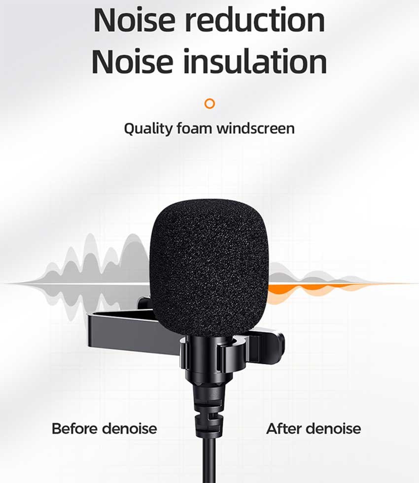 Original Joyroom JR-LM1 Lavalier Microphone Joyroom-Lavalier-Microphone-Price-in-bd.