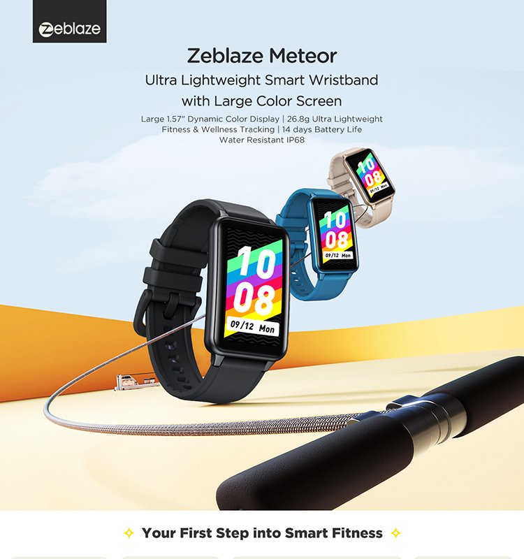 Original Zeblaze Meteor Smart Watch Men Women Fitness Tracking IP68 Waterproof Heart Rate Health Sports Bracelet Original Zeblaze Meteor Smart Watch Men Women Fitness Tracking IP68 Waterproof Heart Rate Health Sports Bracelet