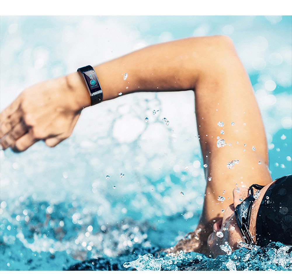 AMAZFIT Cor Smartband Bluetooth 4.1 IPS Colorful Screen 50 Meters Waterproof Heart Rate / Sleep Monitor - Black