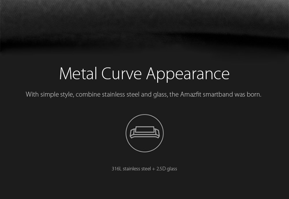 AMAZFIT Cor Smartband Bluetooth 4.1 IPS Colorful Screen 50 Meters Waterproof Heart Rate / Sleep Monitor - Black