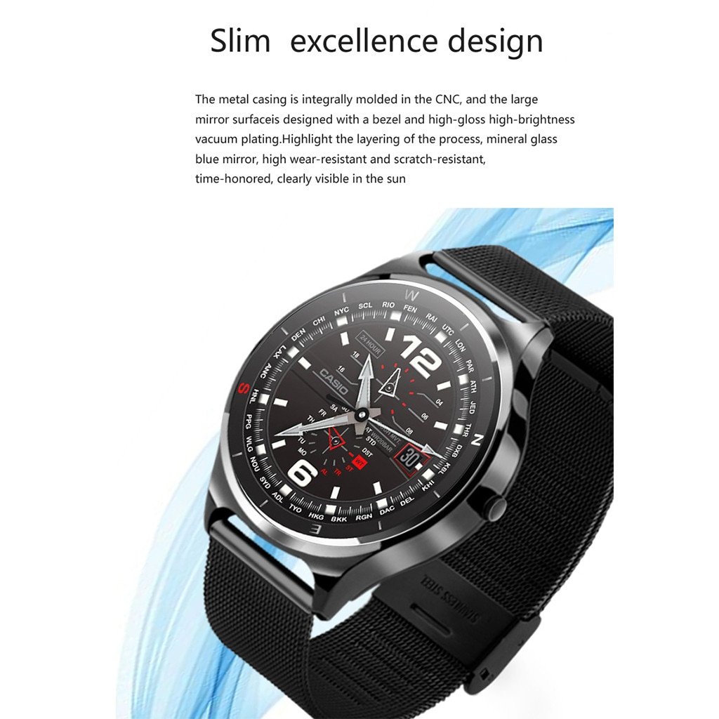 Original W18 Business Smart Watch Call Play Music 3 IN 1 Sports Activity Fitness Calorie Watch IX68 Waterproof Smartwatch Fitness Tracker