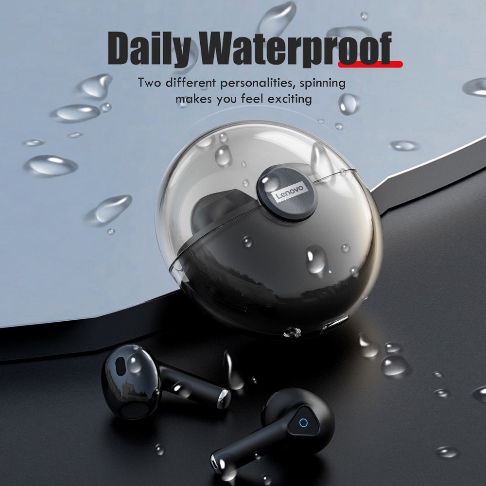 Original Lenovo LivePods LP80 BT 5.0 Headphones Waterproof True Wireless Stereo Earbuds - black