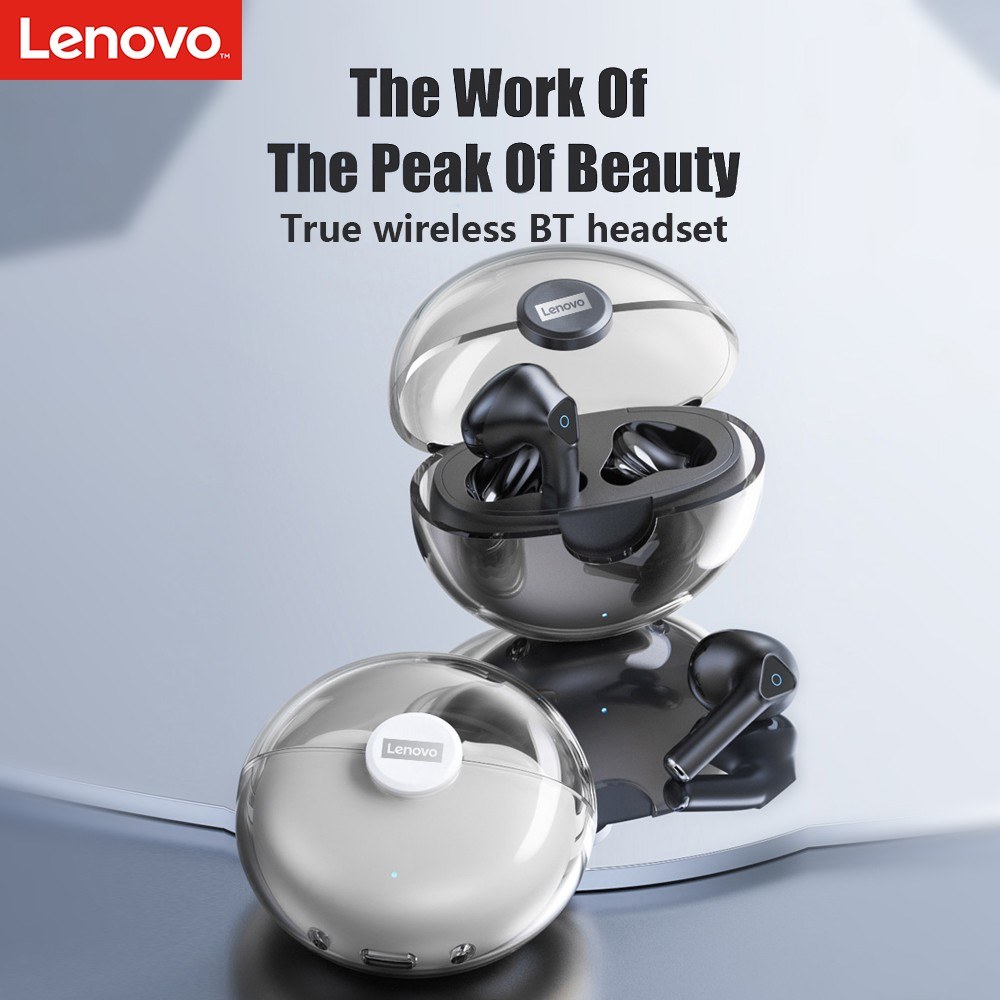 Original Lenovo LivePods LP80 BT 5.0 Headphones Waterproof True Wireless Stereo Earbuds - black