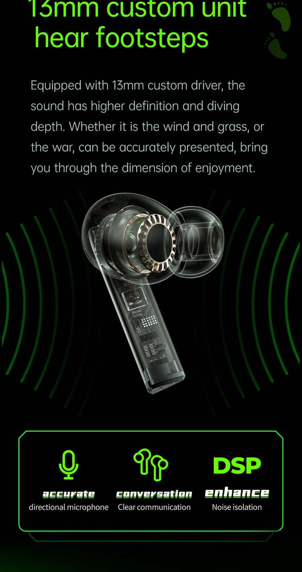 Lenovo GM1 Wireless Bluetooth Headphone - Black