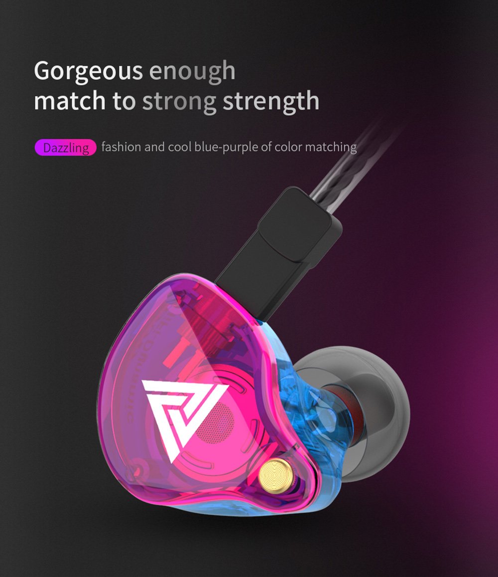 QKZ VK4 Earphones Headphone - Black