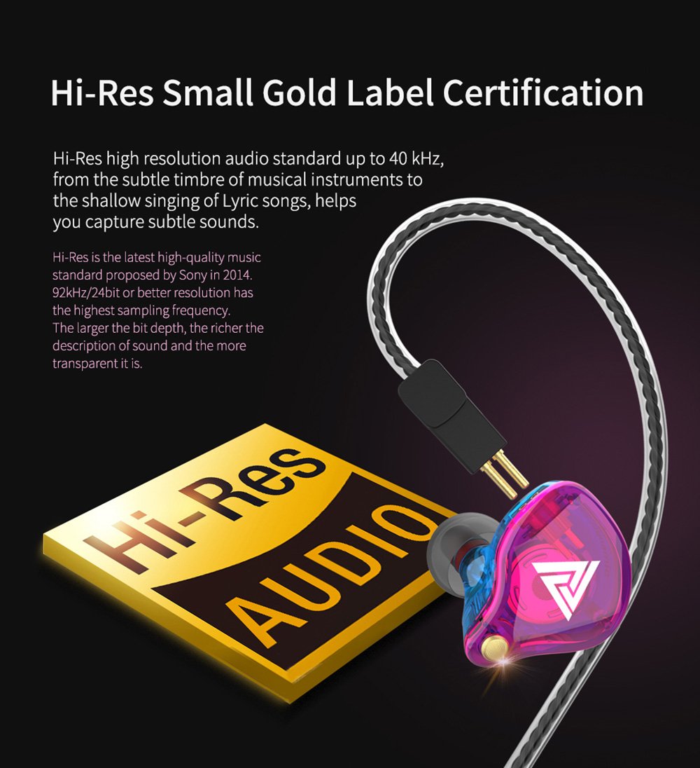 QKZ VK4 Earphones Headphone - Black